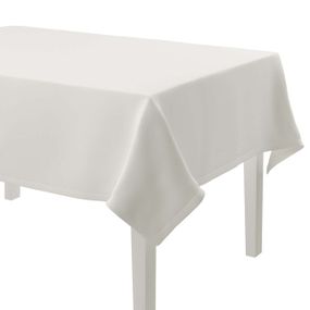 Dekoria Obrus na stôl obdĺžnikový, snehovo biela, 130 × 280 cm, Cotton Panama, 702-34