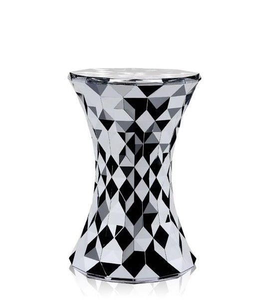 Kartell - Stôl/stolička Stone Metal - 45 cm