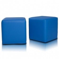 Sedací vak taburetka kocka modrá TiaHome