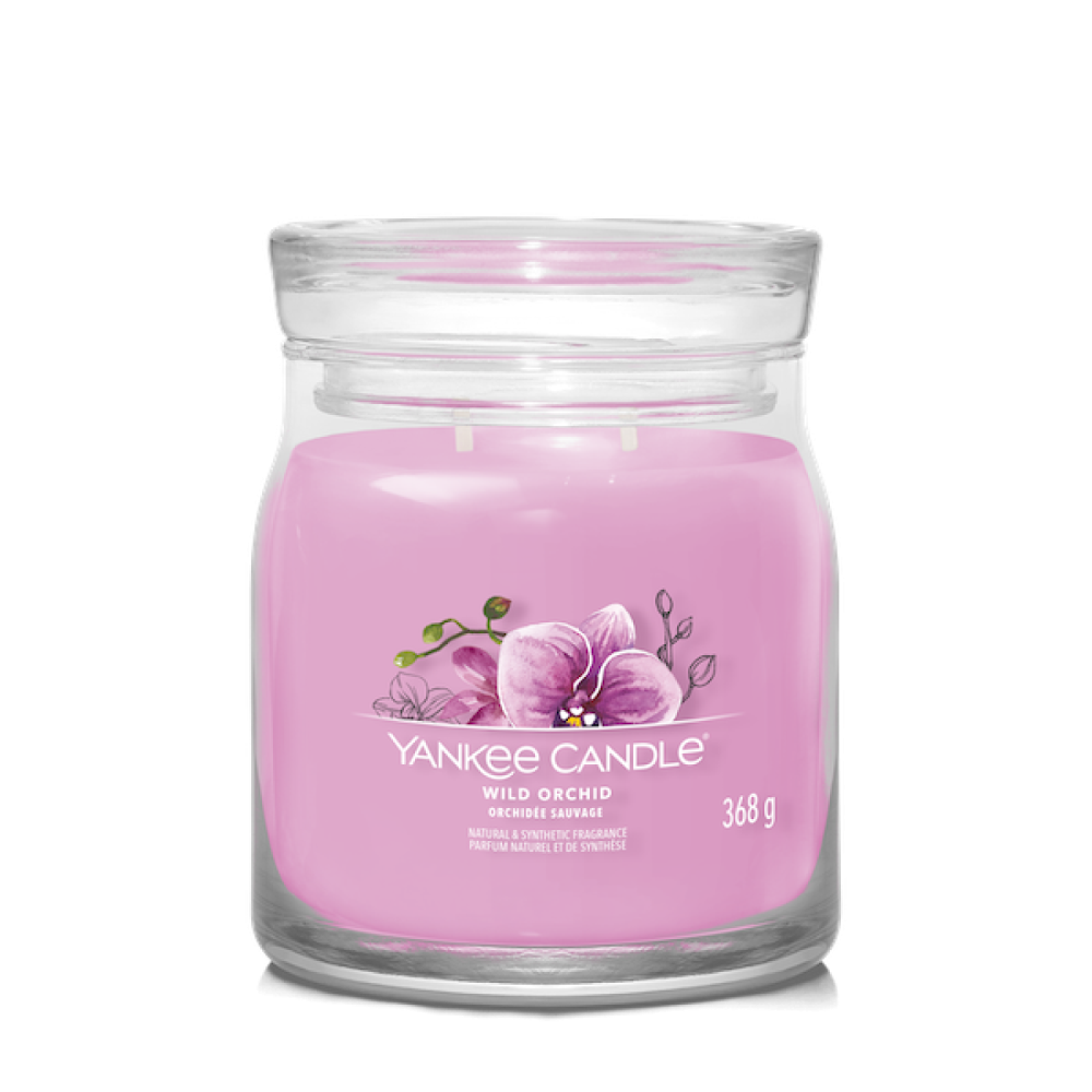 Sviečka yankee candle - wild orchid, stredná