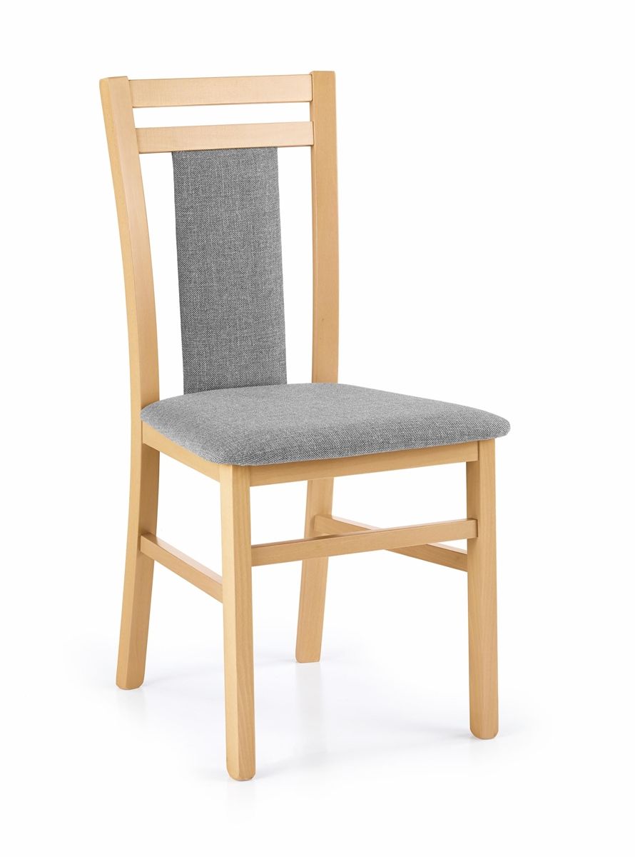 Jedálenská stolička Hubert 8 - dub medový / sivá