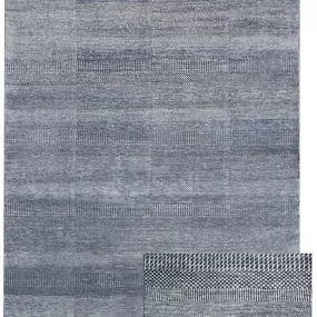 Diamond Carpets koberce Ručne viazaný kusový koberec Diamond DC-MCN Medium blue / silver - 180x275 cm