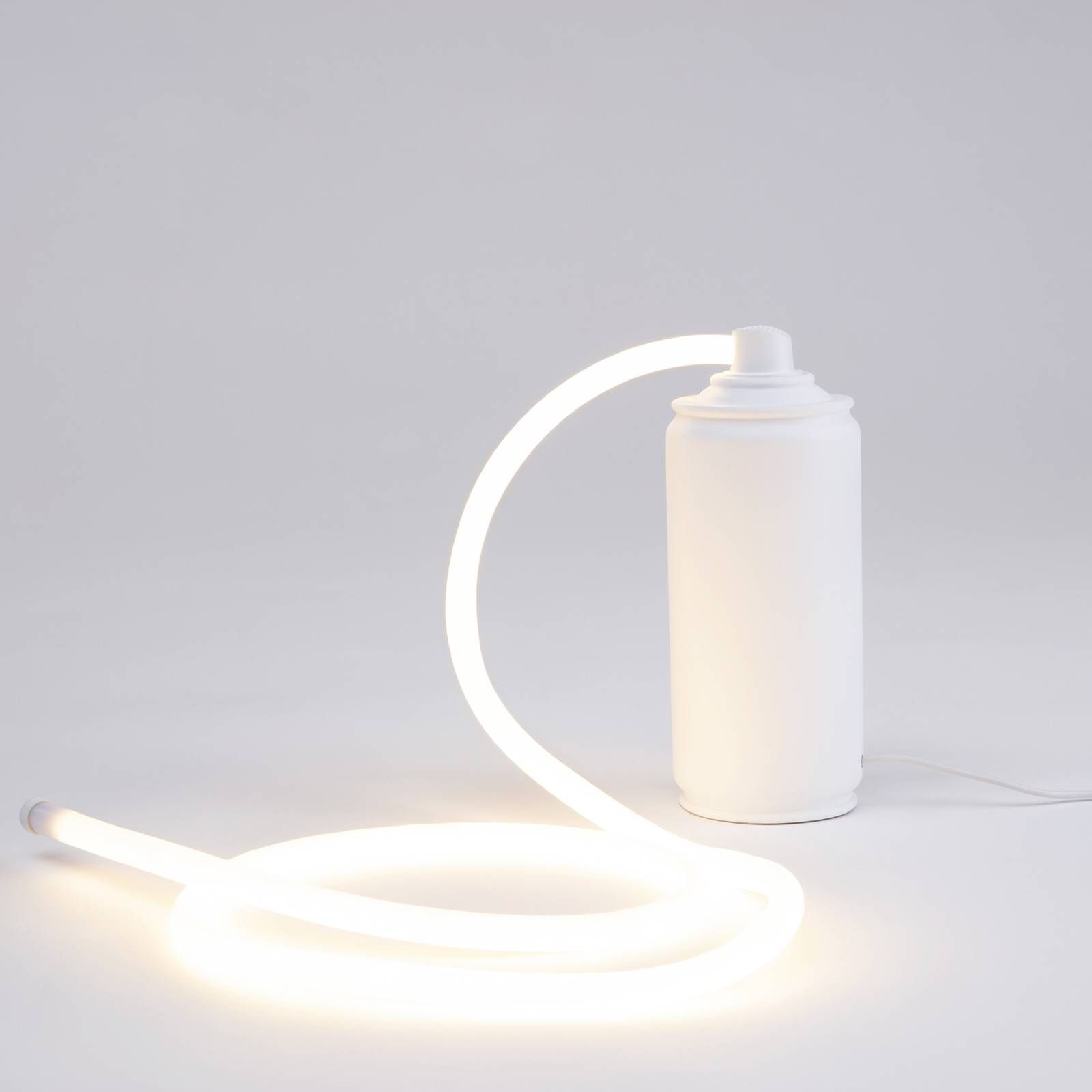 SELETTI Stolová LED lampa Daily Glow ako sprej, Obývacia izba / jedáleň, syntetická živica, 3.6W, K: 21cm