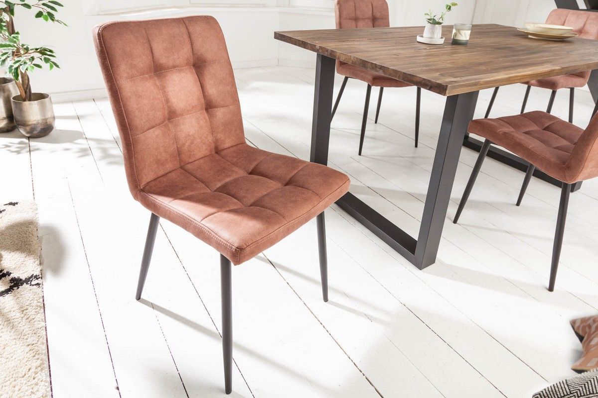 LuxD 24718 Dizajnová stolička Modern vintage hnedá
