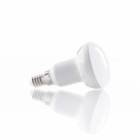 Lindby E14 4, 9W 830 LED reflektor žiarovka R50 teplá 120°, plast, E14, 4.9W, Energialuokka: F, P: 8.7 cm