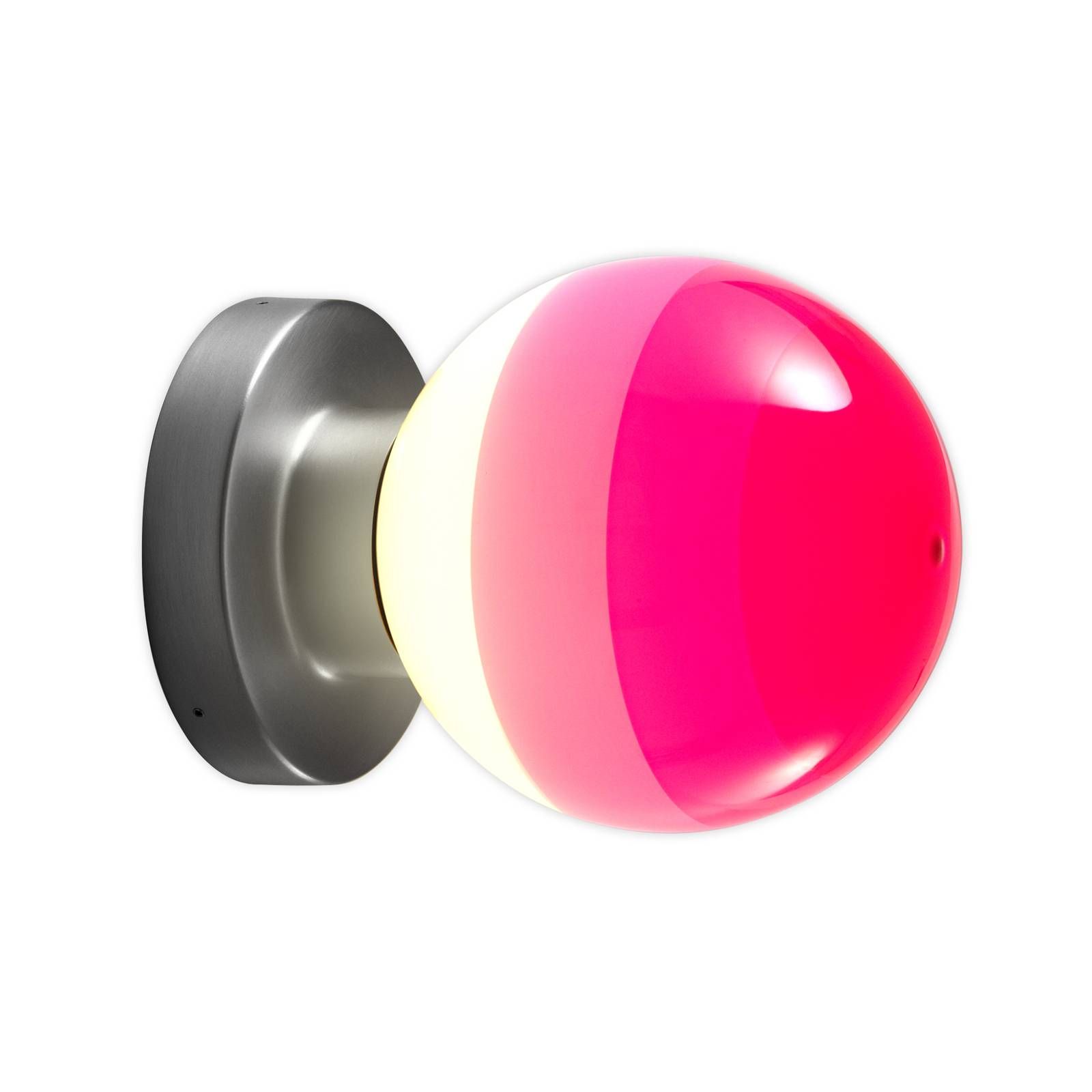 Marset MARSET Dipping Light A2 LED svetlo ružová/grafit, Obývacia izba / jedáleň, kov, sklo, 8.6W