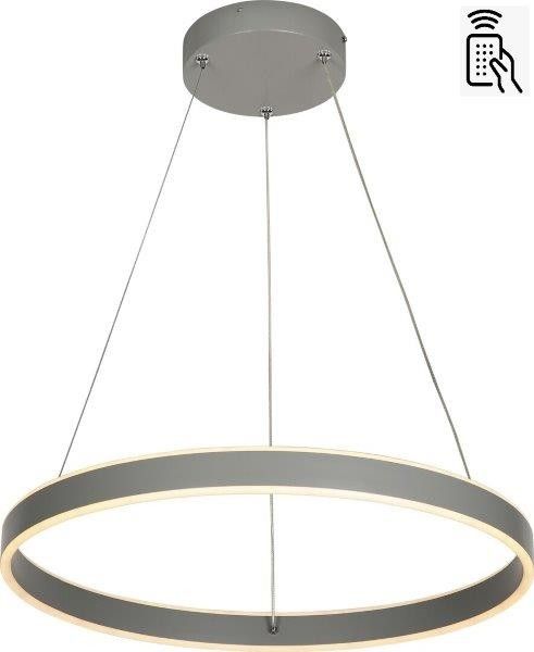 Rabalux 6299 LED závesné stropné svietidlo Othello 1x36W | 1800lm | 3000-6000K - stmievateľné, diaľkové ovládanie, šedá