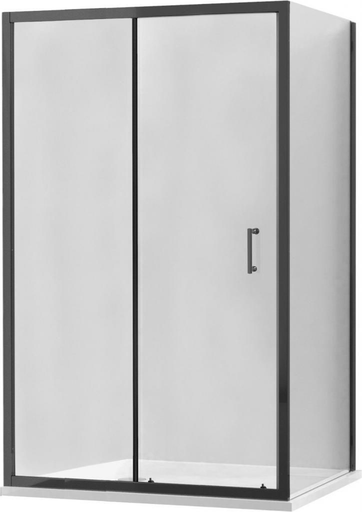 MEXEN/S - APIA sprchovací kút 95x90 cm, transparent, čierna 840-095-090-70-00