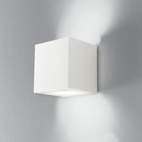 Eco-Light Nástenné svietidlo Rubik zo sadry, Obývacia izba / jedáleň, sadra, G9, 28W, L: 11.5 cm, K: 11.5cm