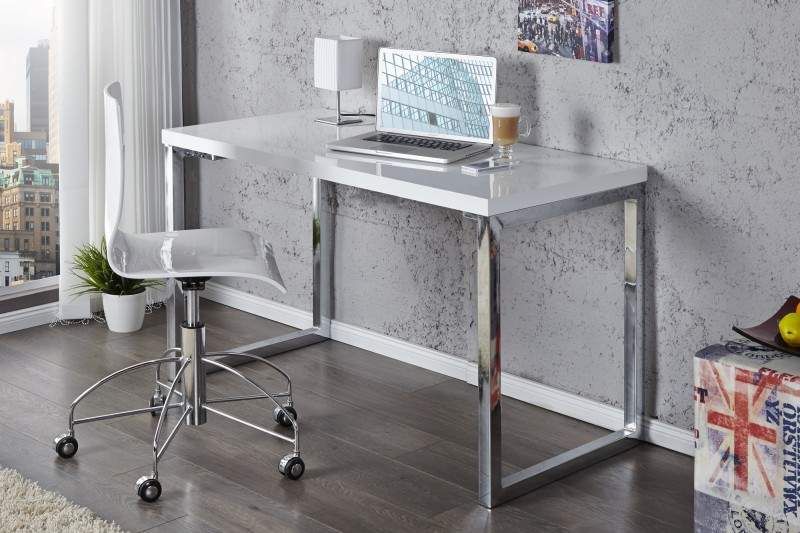 Biely písací stôl White Desk 60 x 120 cm – 40 mm »