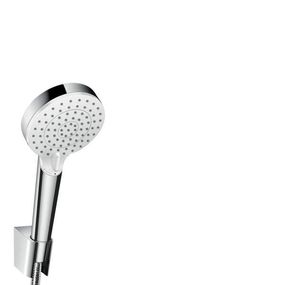 Hansgrohe Crometta - Set sprchovej hlavice, 2 prúdy, držiaku a hadice, EcoSmart, biela/chróm 26694400