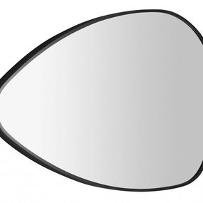 SAPHO - STEN zrkadlo v ráme 80x51cm, čierna mat NA380