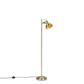 Priemyselná stojaca lampa zlatá / mosadzná 1 žiarovka - Tommy
