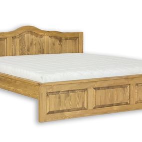 Masívna posteľ 90x200cm acc 04 - k17 biely vosk