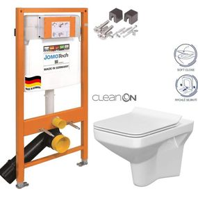 JOMOTech modul pre závesné WC bez sedátka + WC CERSANIT CLEANON COMO + SEDADLO 174-91100700-00 CO1