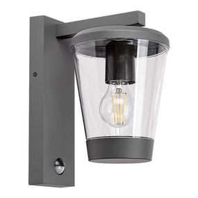 Rabalux 7267 - Vonkajšia nástenná lampa so senzorom SAVANO 1xE27/40W/230V IP44