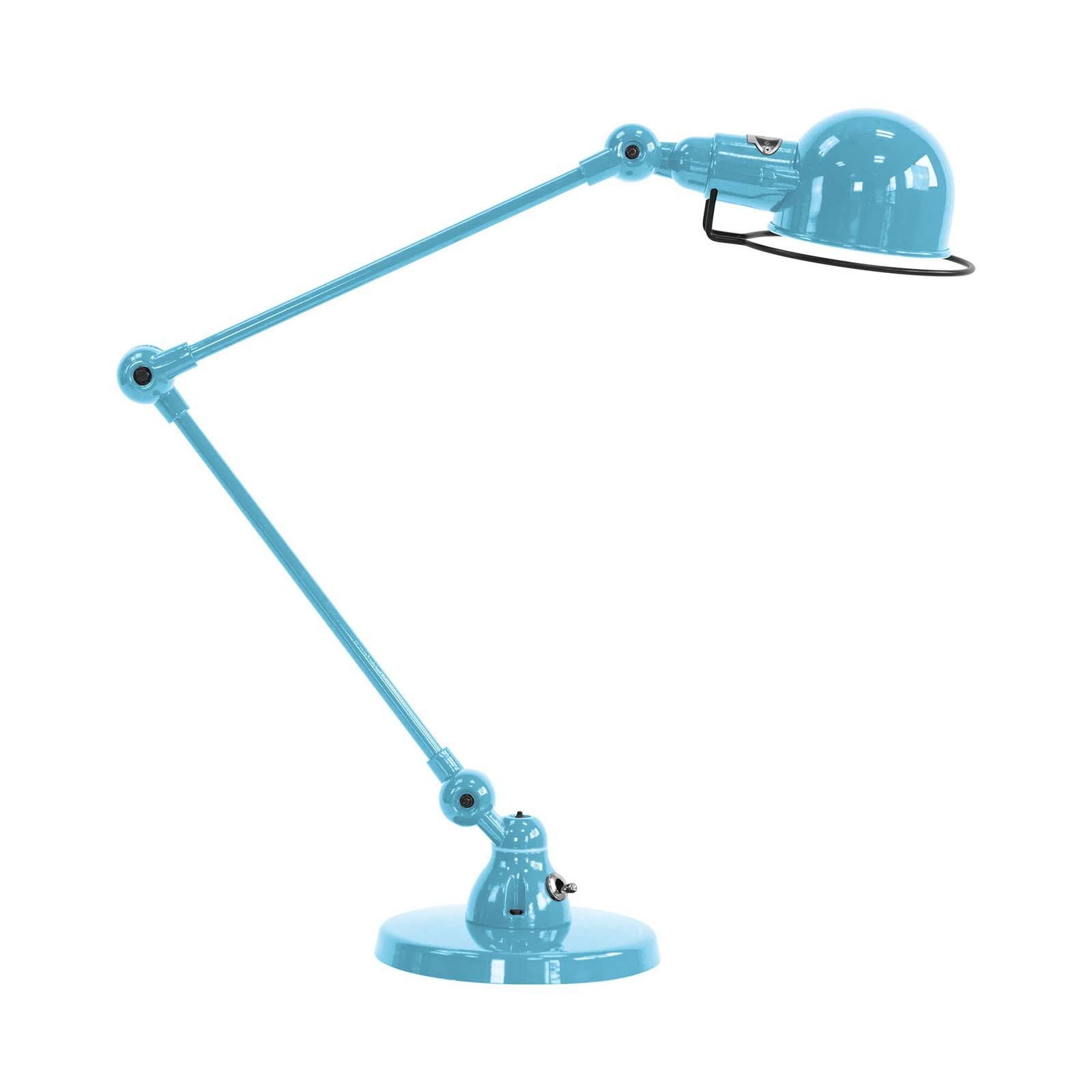 Jieldé Signal SI333 stolná lampa podstavec modrá, Obývacia izba / jedáleň, oceľ, hliník, E14, 25W