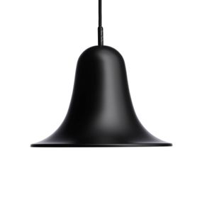 Verpan VERPAN Pantop závesné svietidlo Ø23cm čierna matná, Obývacia izba / jedáleň, kov, PVC, textil, E14, 25W, K: 16.6cm