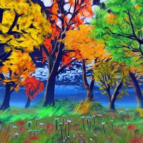 Tapeta Príroda - Farebná jeseň 3306 - latexová