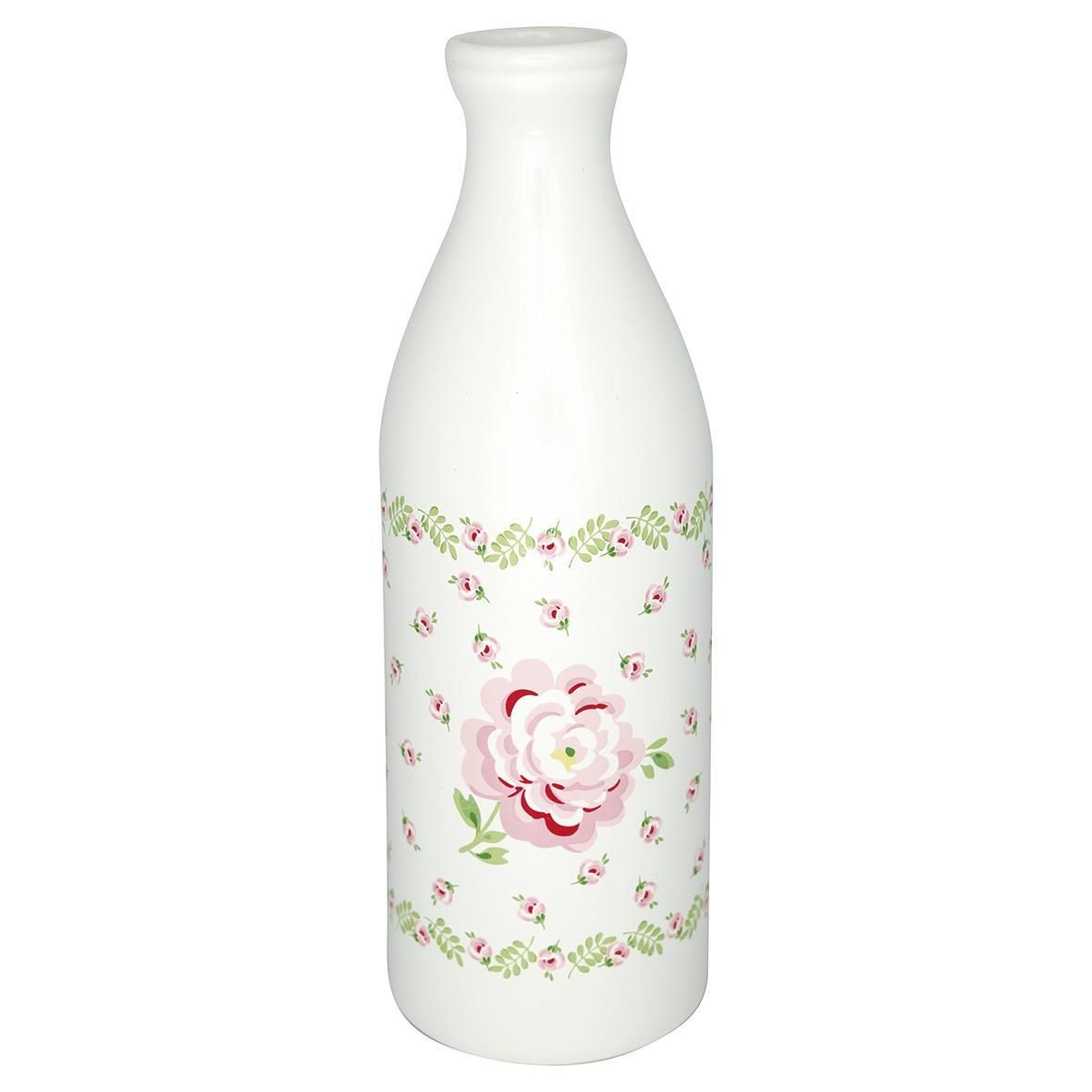 GREEN GATE Porcelánová fľaša Lily Petite White 1 l