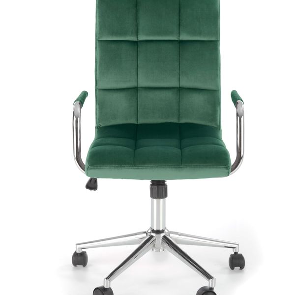 Halmar GONZO 4 stolička detská tmavo zelená velvet