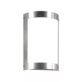 CMD Vonkajšie nástenné LED svietidlo Marco 3, ušľachtilá oceľ, sklo, 12W, L: 18 cm, K: 28cm