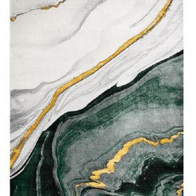 Dywany Łuszczów Kusový koberec Emerald 1017 green and gold - 80x150 cm