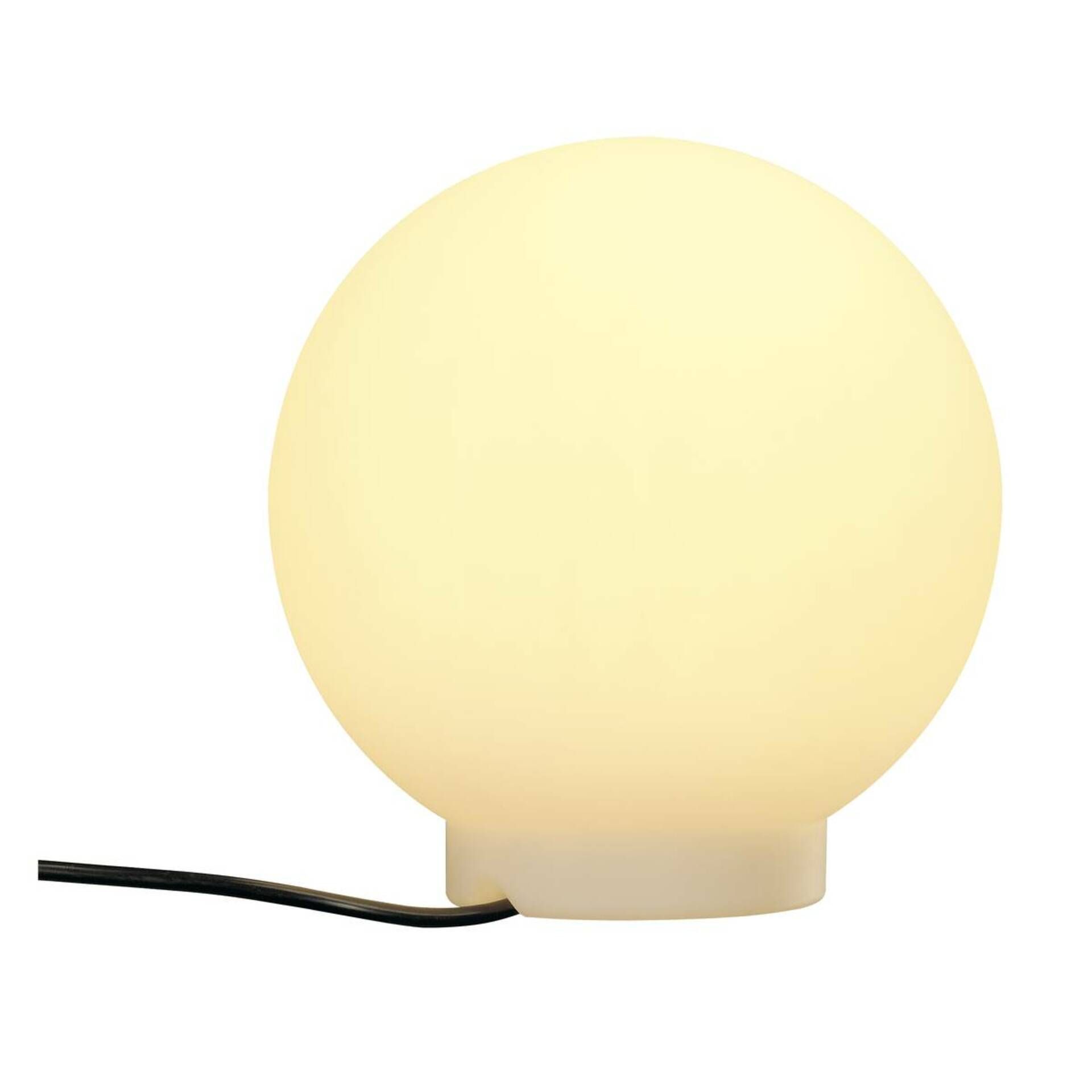 SLV BIG WHITE ROTOBALL FLOOR 25, venkovní stojací lampa, TC-(D,H,T,Q)SE, IP44, koule, bílá, pr. 25 cm, max. 24 W 227219