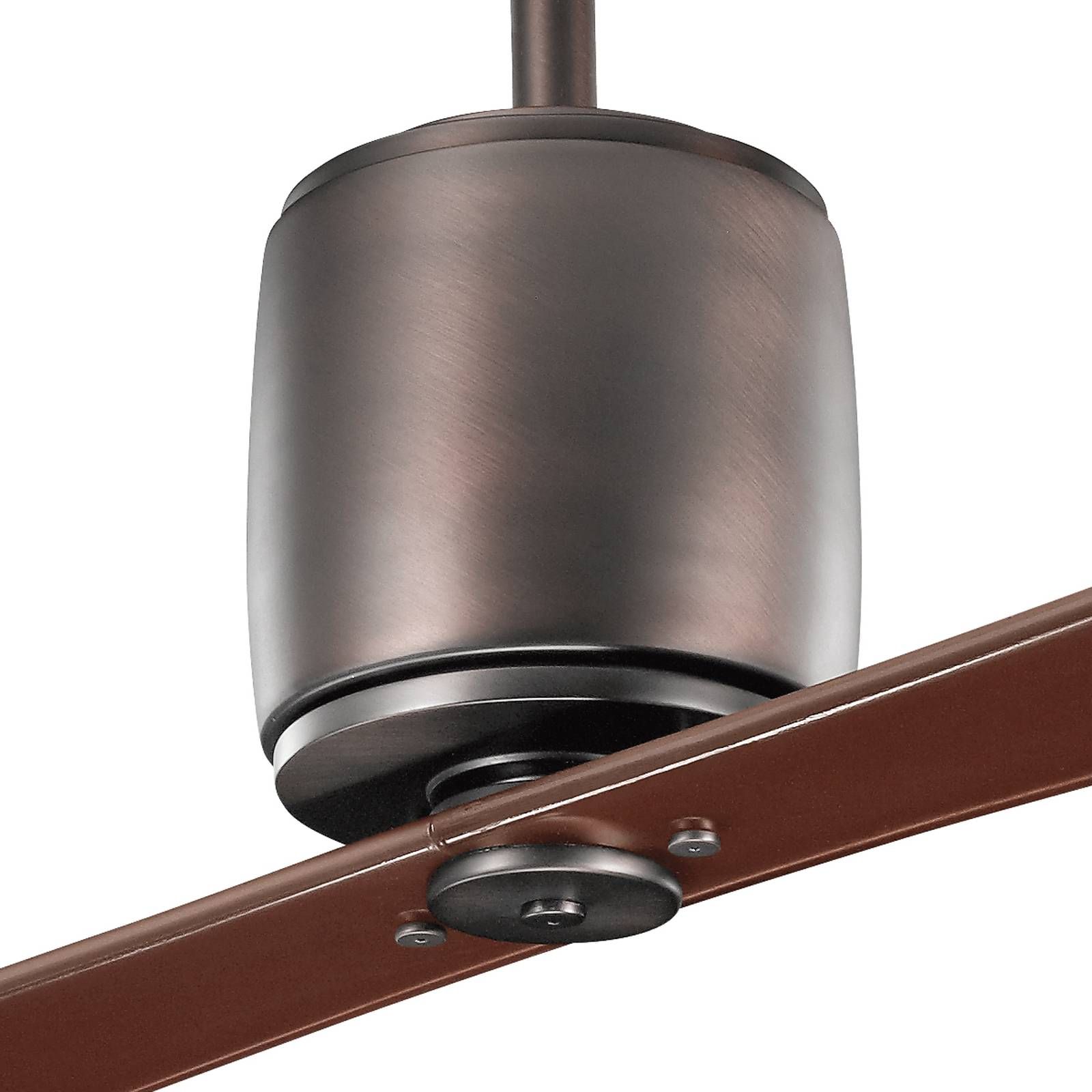KICHLER Stropný ventilátor Ferron, lopatky olejovaný bronz, Obývacia izba / jedáleň, polykarbonát, oceľ, K: 41cm