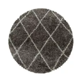 Ayyildiz koberce Kusový koberec Alvor Shaggy 3401 taupe kruh - 80x80 (priemer) kruh cm