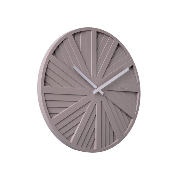 Sivé nástenné hodiny Karlsson Slides, ø 40 cm
