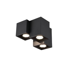 Trio 604900332 prisadené stropné svietidlo Fernando 3x35W | GU10 | IP20 - čierna