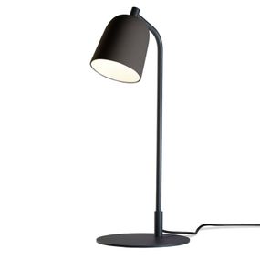 Casablanca Clavio – dizajnová stolná lampa sivá, Obývacia izba / jedáleň, hliník, keramika, E27, 40W, K: 55cm