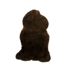 Čierna ovčej kože s krátkym chlpom - 110 * 60cm