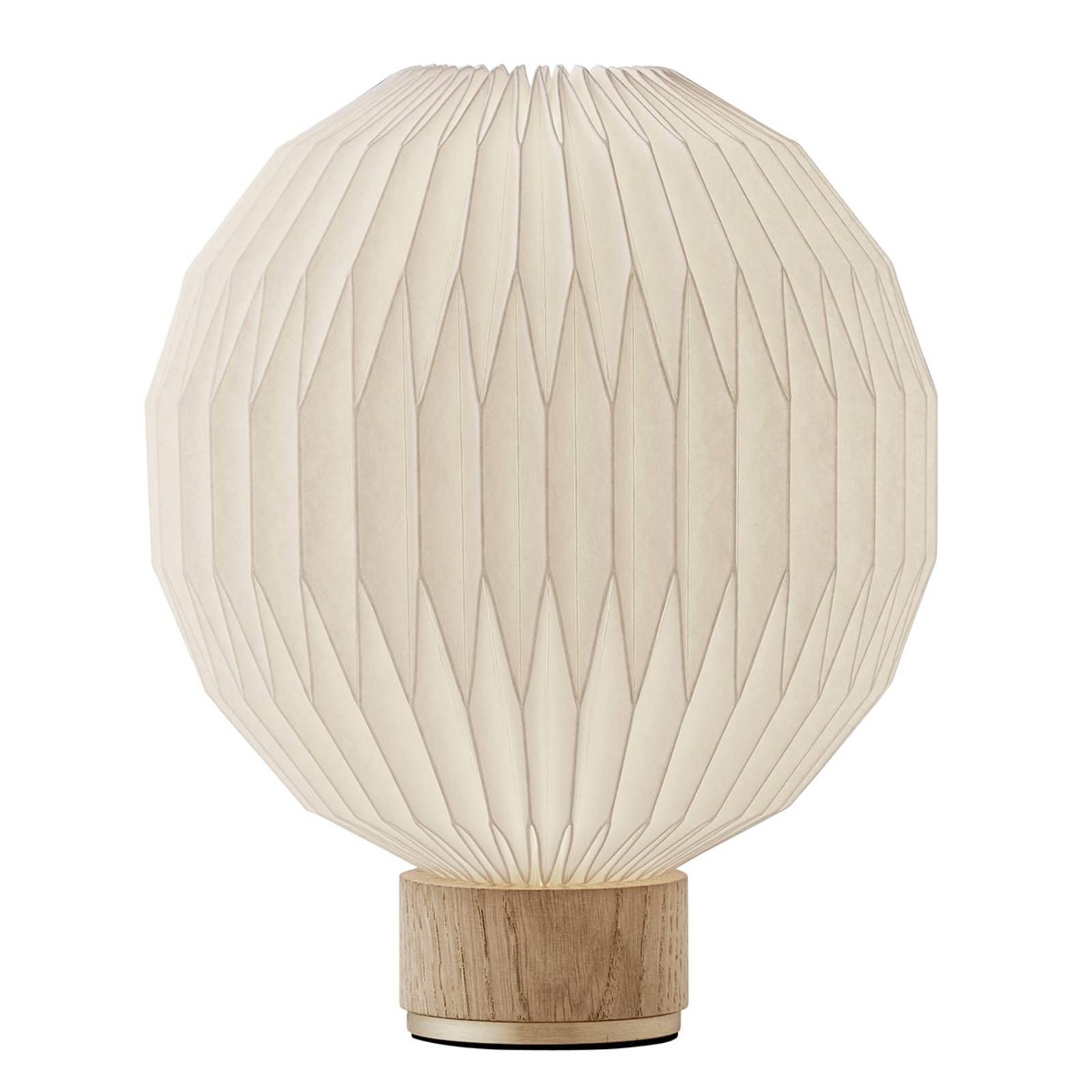 LE KLINT 375 stolná lampa papierové tienidlo 25 cm, Obývacia izba / jedáleň, papier, mosadz, drevo, E27, 40W, K: 25cm