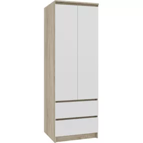 Expedo Skriňa ESTRELLA S60 2D2SZ, 60x180x51, sonoma/biela