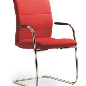 LD SEATING Konferenčná stolička LASER 682-KZ-N4, kostra chróm