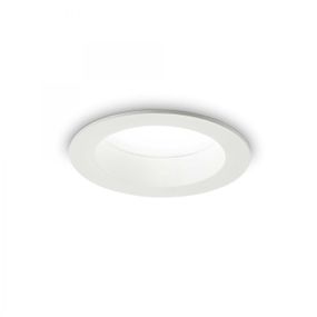 Ideal Lux 193519 LED zápustné stropné bodové svietidlo Basic wide 1x10W | 1000L | 3000K | IP44 - biela