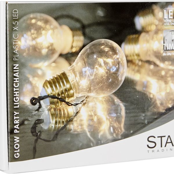 STAR TRADING Svetelná LED reťaz Glow - 5 žiarovek