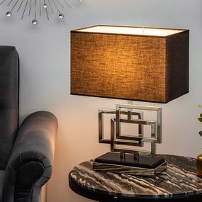 Dizajnová stolová lampa Calanthe 56 cm strieborná