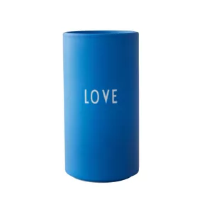 DESIGN LETTERS Porcelánová vázička Love Cobalt Blue 11 cm