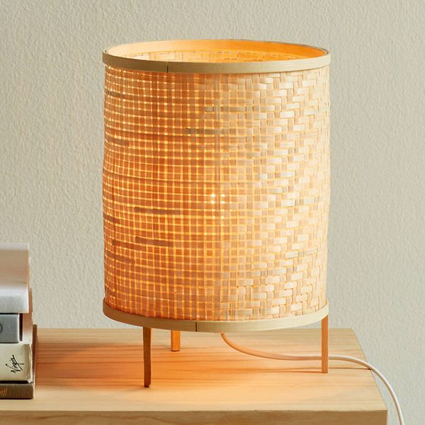 Nordlux Stolná lampa Trinidad z prírodného bambusu, Obývacia izba / jedáleň, bambus, E27, 15W, K: 25cm