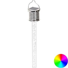 Aigostar - LED RGB Solárne svietidlo LED/0,006W/1,2V chróm IP44