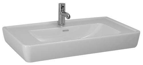 Laufen Pro - Umývadlo, 850 mm x 480 mm, 1 otvor na batériu, s LCC, biela H8139564001041