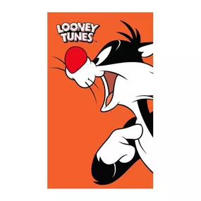 Carbotex · Detský uterák Looney Tunes - Kocúr Sylvester - 100% bavlna s gramážou 350 g/m² - 30 x 50 cm