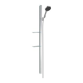 Hansgrohe Rainfinity - Sprchová sada 130 3jet s tyčou 150 cm a poličkou na mydlo , chróm 27673000