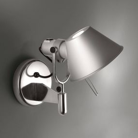 Artemide Nástenné svietidlo Tolomeo Faretto 2700 K, Obývacia izba / jedáleň, hliník, 10W, K: 23cm