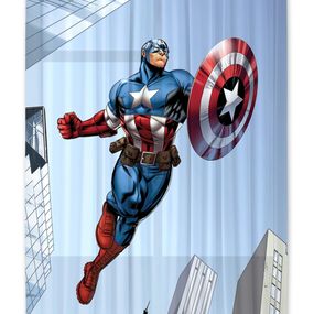 FCS L 7127 AG Design textilný foto záves detský obrazový Marvel - Avengers FCSL 7127, veľkosť 140 x 245 cm