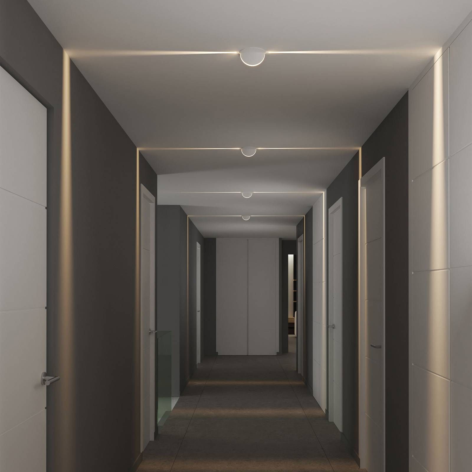 ACB ILUMINACIÓN Stropné zapustené LED svetlo Spectra Recessed IP54, Obývacia izba / jedáleň, hliník, akryl, 7W, K: 9cm