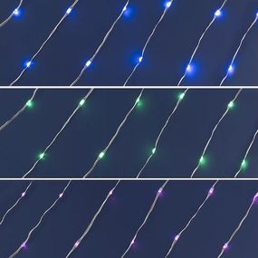 LED RGB Vianočná stmievateľná reťaz 100xLED/29 funkcií 10,4m